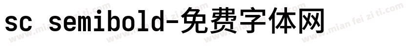 sc semibold字体转换